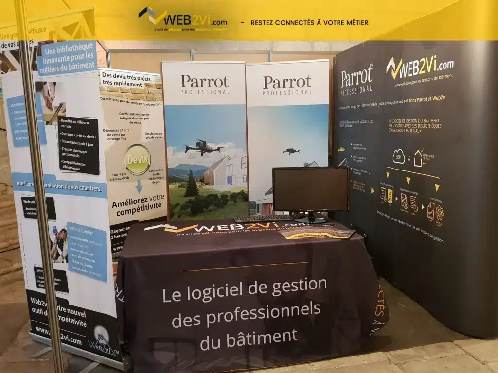 Rencontres UNCP 2018 Avignon stand Web2vi Parrot