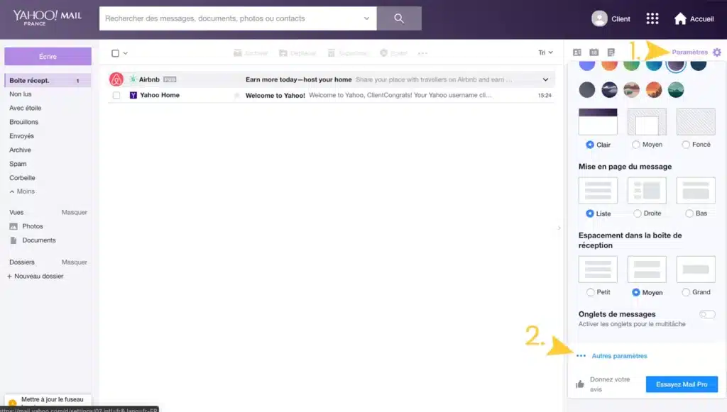 Tuto Whitelist - Yahoo 1