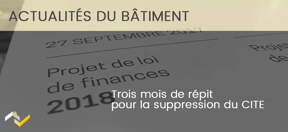 Trois mois de répit pour la suppression du CITE